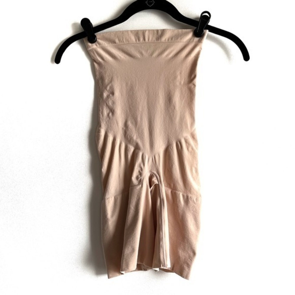 Spanx Power Short Nude High Waisted Shapewear Size Large
